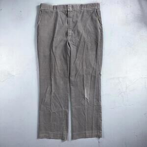 Big Mac Pants Mens 40 Gray Corduroy Grandpa Trousers Vintage 70s USA 38x32